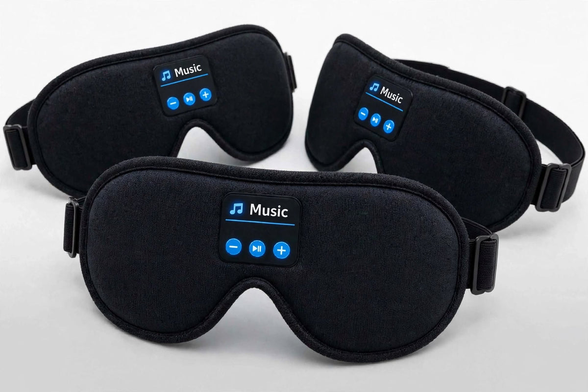 3x 3D Bluetooth Eye Masks